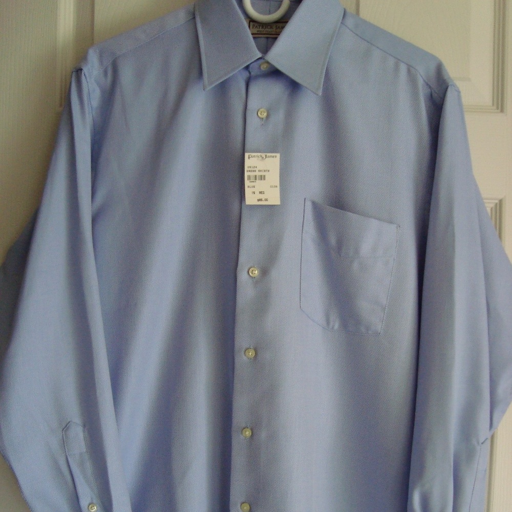 Patrick James NWT men's dress shirt, sz 15, 32-33
